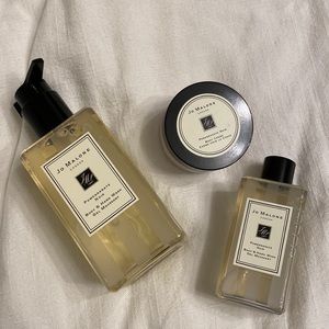 Jo Malone Pomegranate Noir Body Wash 8.5 and 3.4 oz, mini body crème 1.7oz